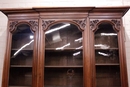 Renaissance style Bookcase in Walnut, France 19th century