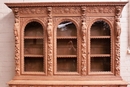 Renaissance style Bookcase in Oak, France 19th century