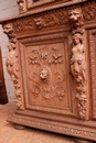 Renaissance style Bookcase in Oak, France 19th century