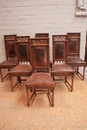 Gothic style Chairs in Oak, France 19th century