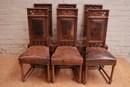 Gothic style Chairs in Oak, France 19th century