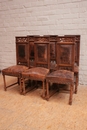 Gothic style Chairs in Oak, France 19th century