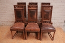 Gothic style Chairs in Oak, France 19th century