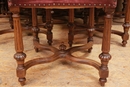 Henri II style Chairs in Walnut, France 19th century