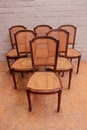 Louis XVI style Chairs in Walnut, France 1900