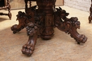 Hunt style Table & chairs in Oak, France 19th century