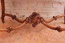 Louis XV style Parlor set in Walnut, France 1900