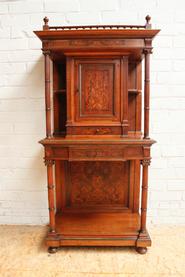 Walnut Henri II credenza with inlay 19th century