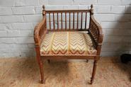 Walnut Louis XVI arm chair circa 1900