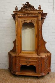 Special Art Nouveau oak display cabinet circa 1900