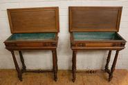 Pair oak Henri II planters 19th century