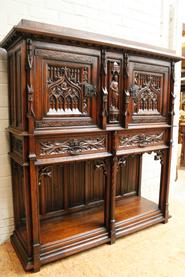 Oak gothic credenze 19th century