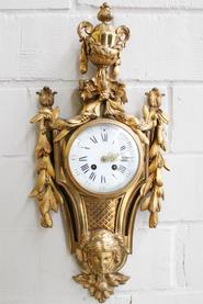 Bronze gilded wall clock 19th century