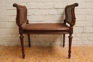 Walnut Louis XVI bench 19th century