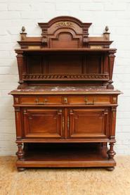 Mahogany Henri II server with bronze 19th century