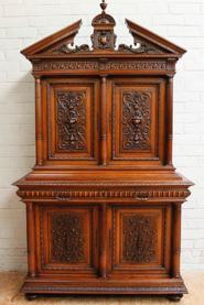 Walnut Renaissance cabinet 19th century