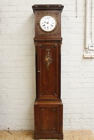 mahogany and bronze Louis XVI grandfather clock 19th century