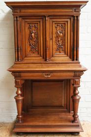 Walnut Henri II credenza 19th century