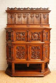 Walnut Renaissance Credenza 19th century