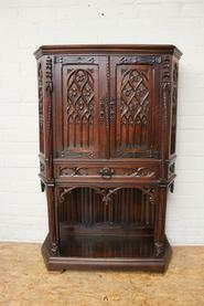 Walnut gothic credenza 19th century