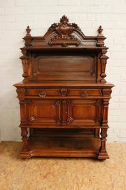 Walnut Regency style server 19th century (marble is missing)