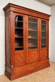 Mahogany with bronze Empire bookcase 19th century