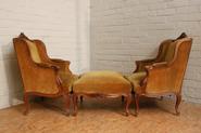 Walnut Louis XV Duchesse Brissee 19th century