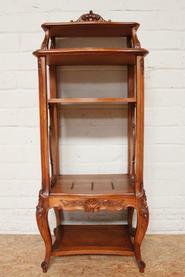 Louis XV walnut etagere 19th century