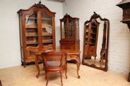 5 pc. Walnut Louis XV office set 19th century