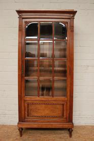 Walnut Louis XVI display cabinet 19th century