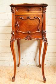 Walnut Louis XV nightstand 19th century