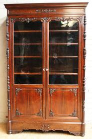 Roosewood napoleon III bookcase 19th century