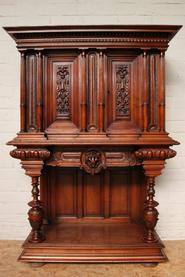 Walnut Henri II credenza 19th century