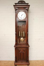 Walnut Henri II grandfather clock 19 th century