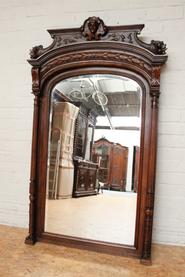 Walnut Henri II mirror 19th cnetury