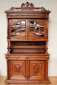 Walnut Henri II cabinet  19th century