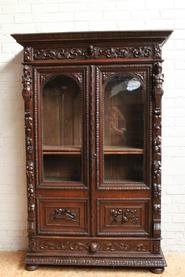 Oak Hunt Bookcase 19th century