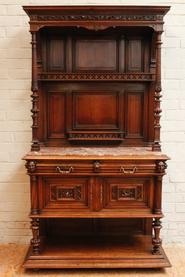 Walnut Gothic server 19th century