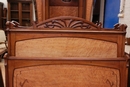 Art Nouveau style Bedroom in mahogan and maple, Belgium 1900