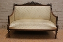 Louis XVI style Sofa set in Walnut, France 19th century