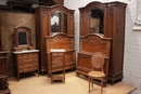 Louis XVI style Bedroom in Walnut, France 19th century