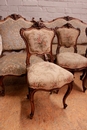 Louis XV style Sofa set in Walnut, France 19th century