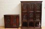 11 Pc. Oak Gothic dining set 19th century