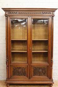 Walnut bookcase Henri II 19th century