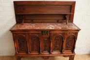 Walnut renaissance/gothic server signed by BELANGER PARIS 19th century