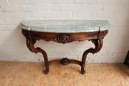 Walnut regency style wall console 19th century