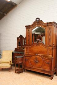 5 Pc. walnut Louis XV bedroom  set 19th century