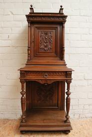 Little walnut Henri II credenza 19th C.