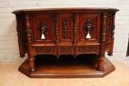 Walnut Henri  II sideboard 19th century