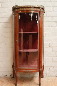 Mahogany and bronze display cabinet 19th century